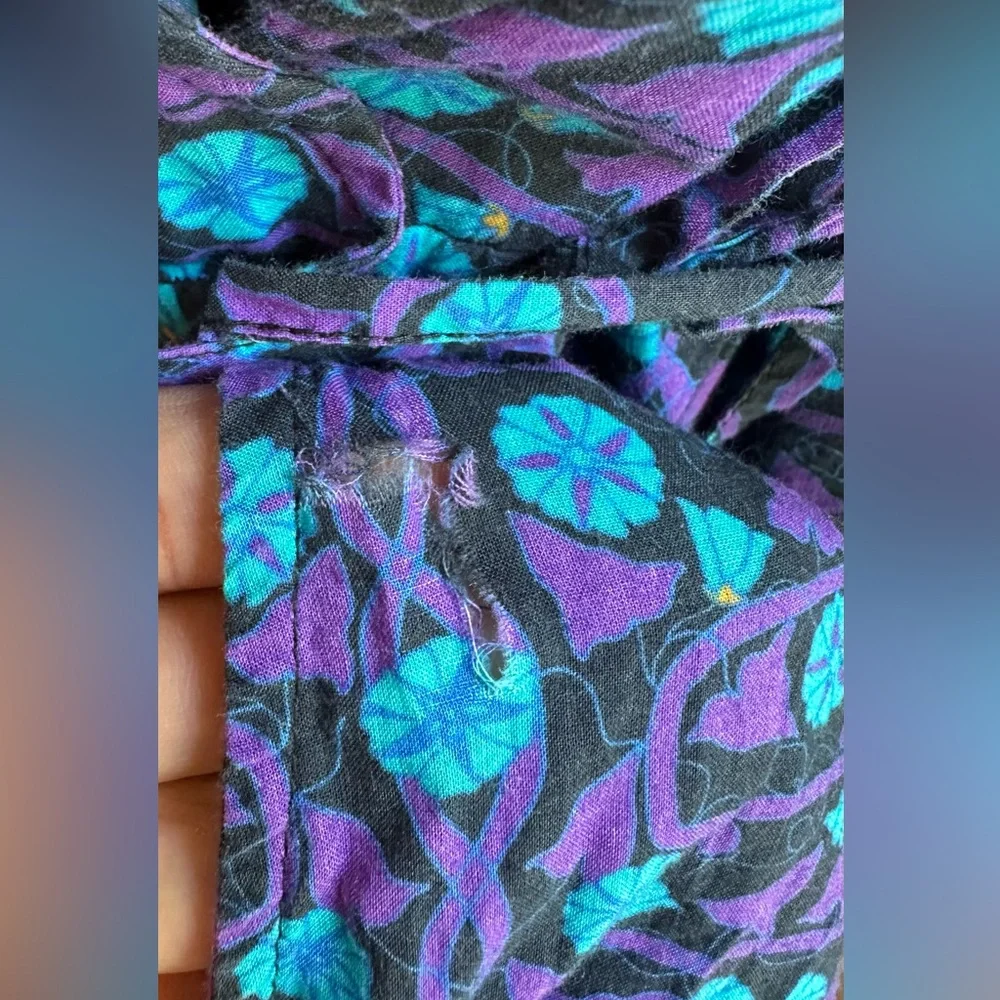 RHODE Blue and Purple Floral Dress - Picture 7 of 7